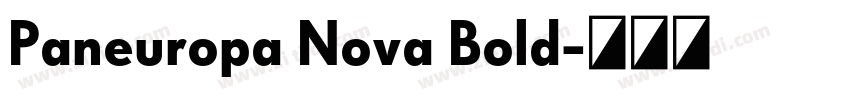 Paneuropa Nova Bold字体转换